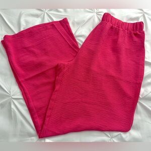 LuLaRoe Jojo Pants, Fuchsia, L, NWT